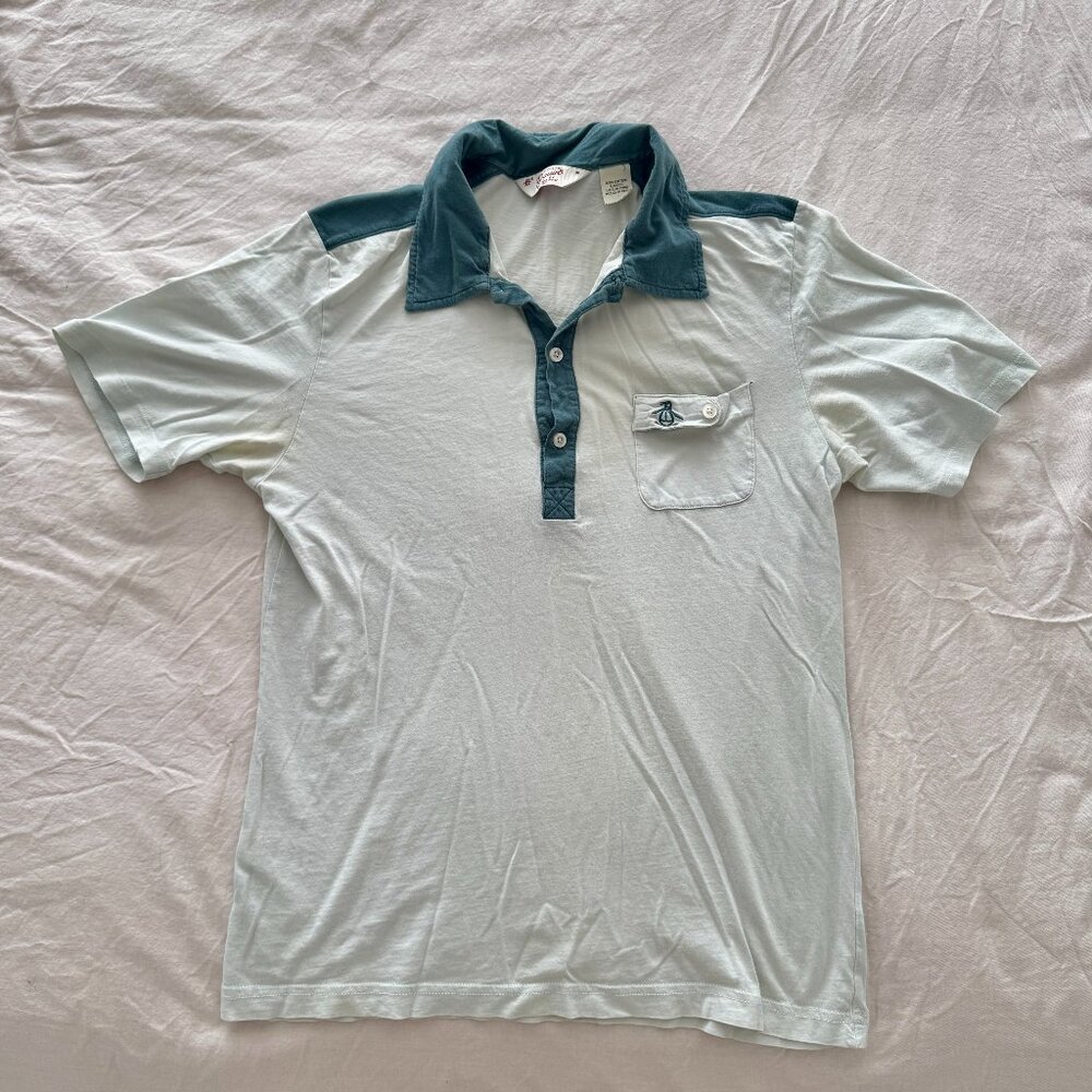 Vintage 90s Orginal Penguin Mungsingwear Polo Shirt - Medium - Sage/Green